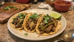 Tacos de gaonera en casa: carne jugosa en 10 minutos con nopales y cebolla